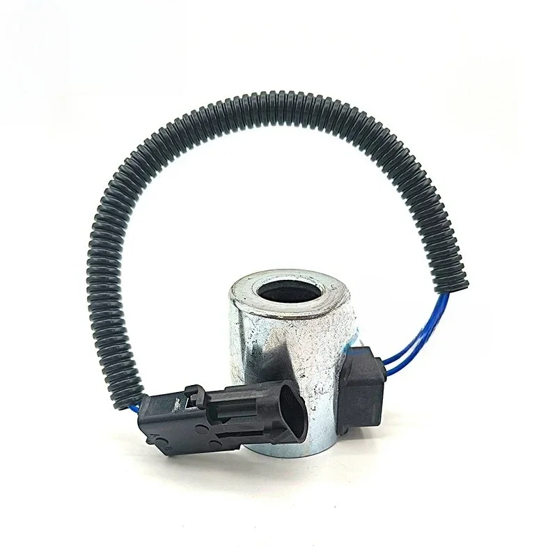 1PC Pilot Safety Lock Solenoid Valve Coil 12V/24V For Sany 60 SY55 75 95 135-9-10