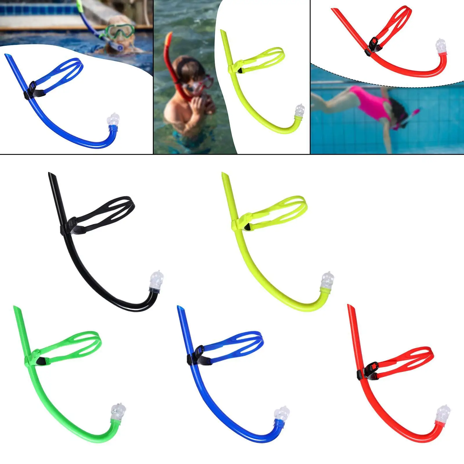 

Comfortable Liquid Silicone Diving Snorkel Underwater Accessories Breathable Tube for Kids Swimming Scuba Freediving