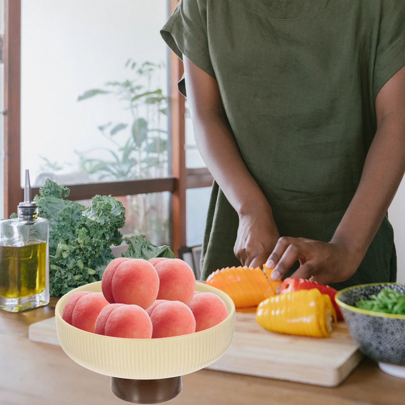 

Ceramic Cake Tray High Based Snacks Dish Elegant Wedding Party Dessert Display Stand Practical Affordable Fruit Serving