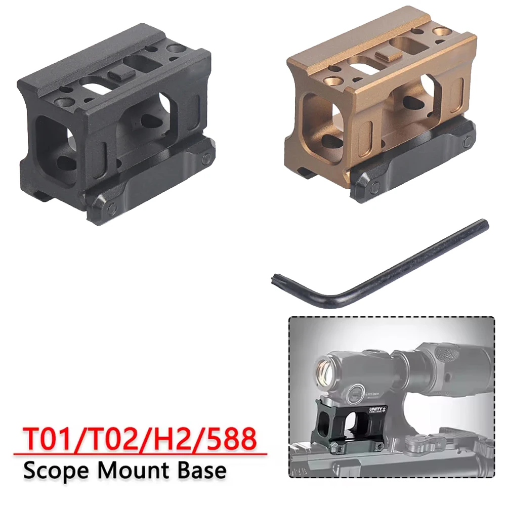 

Universal UNITY Fast Riser 1.54 2.26 Mount For M5a M5b Tactical Airsoft T01 T02 Red Dot Sight Scope Heightening Optics Bracket