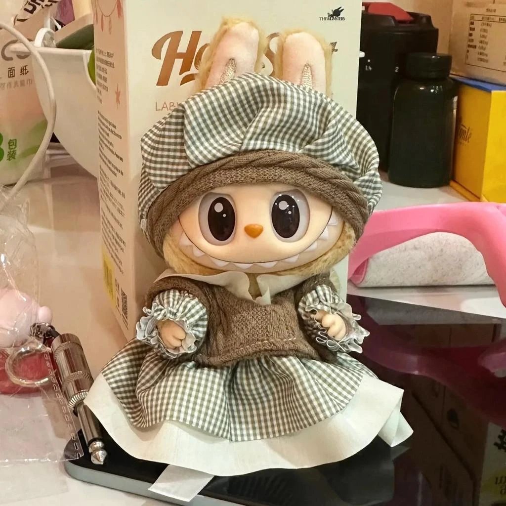 Mini Plush Doll'S Clothes Outfit Accessories For Korea Kpop Exo 15-17cm Labubu Idol V1 V2 skirt suit dress Clothing Gift