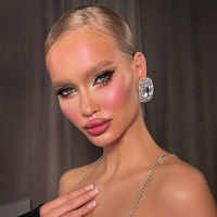 Fashion Crystal Square Ear Clips for Women High Quality Party Gift Dainty Design Dubai Zircon Earrings Jewelry Non Piercing