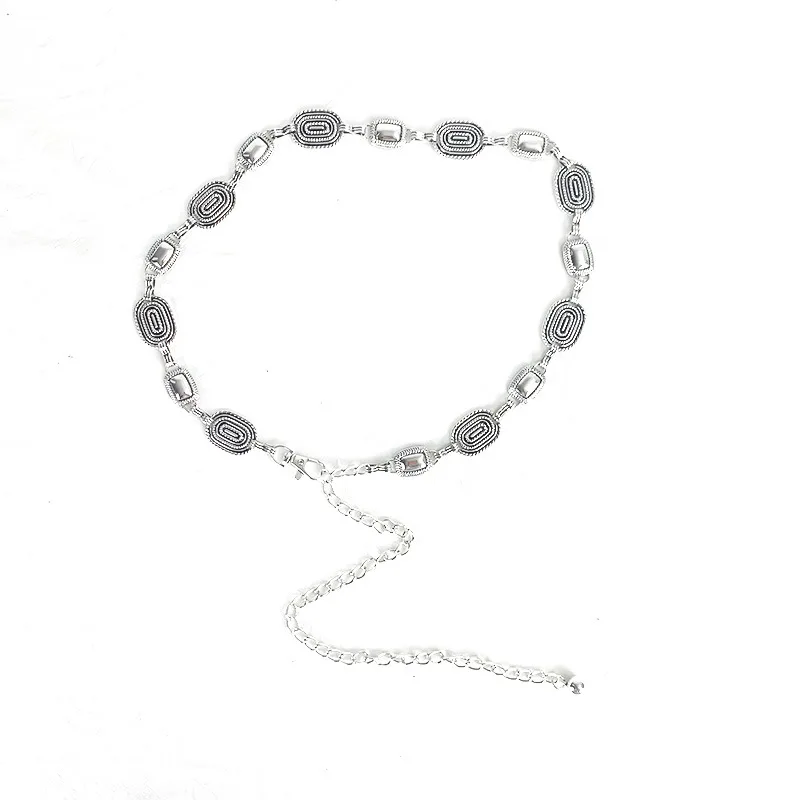 

WW retro waist chain accessories metal chain belt women's summer versatile skirt pants thin belt tide