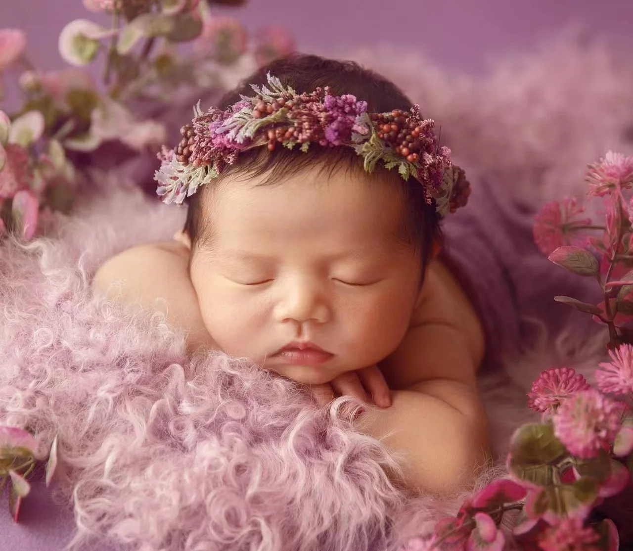 Baby Girl Flower Headband Newborn Photography Props Headbands  Studio Photo Infant Headwear Hair Accessories