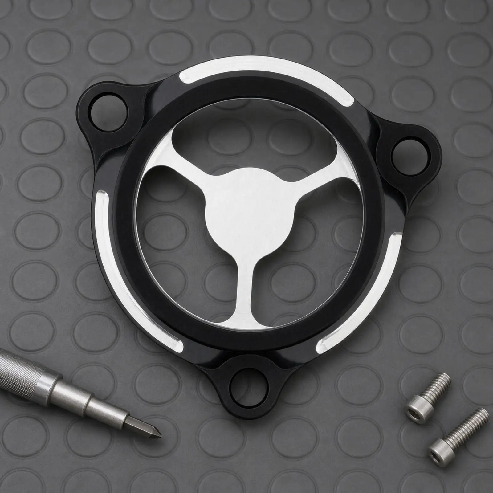 Motorcycle Cover | Aluminum Alloy Construction, Central Three-Spoke Opening, Motorcycle Cap