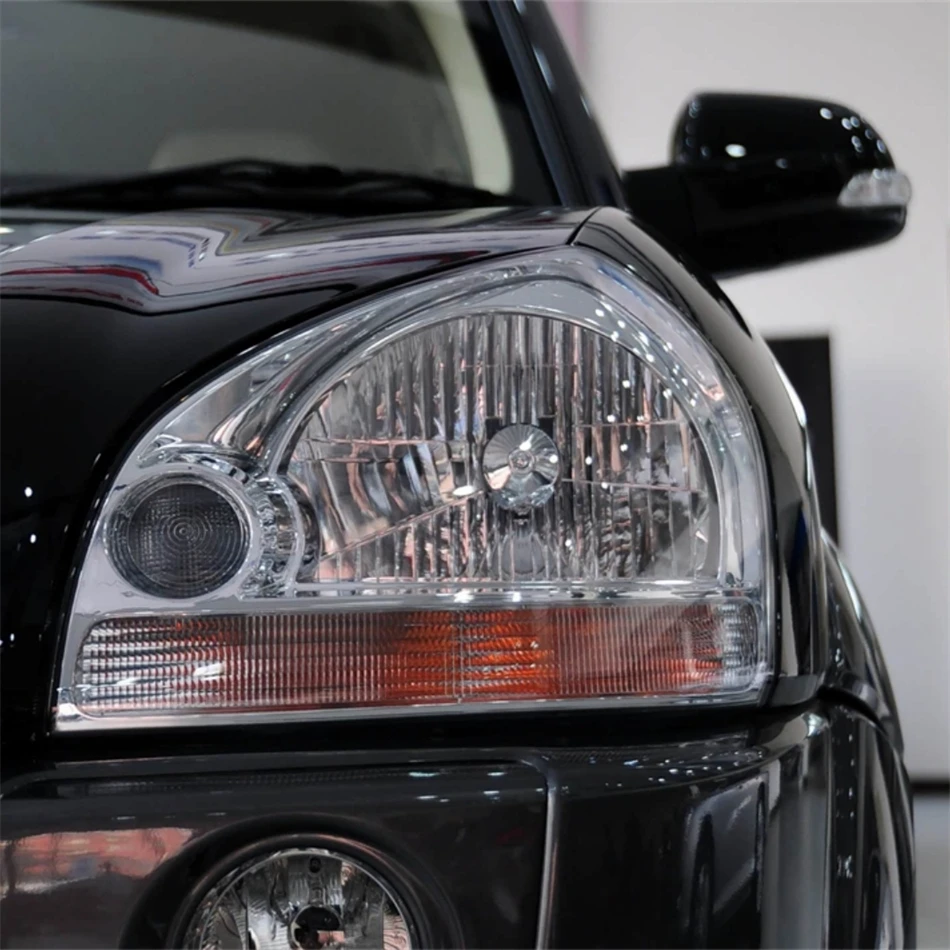 For Hyundai Tucson 2006 2007 2008 2009 2010 2011 2012 Car Accessory Polycarbonate High Gloss Fully Transparent Head Lampe Cover