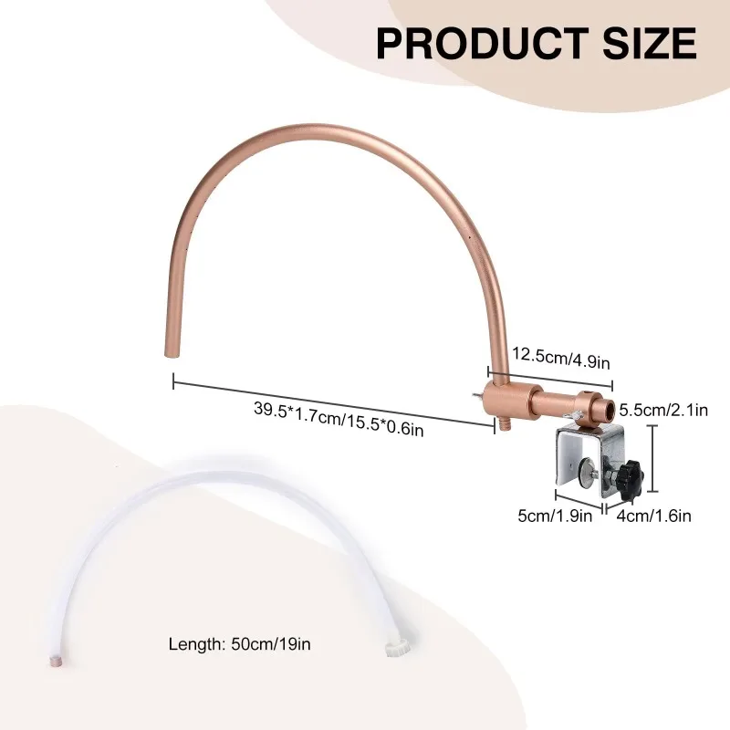 T Salon Head Spa Equipment Accessories Frame with Pump Water Circulation Waterfall Water Outlet Basin Attachment Rack Best Tool