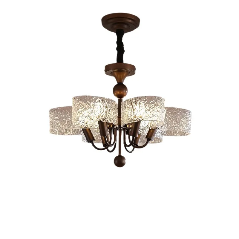 

Glass chandelier retro luxury chandelier suitable for kitchen island restaurant decoration