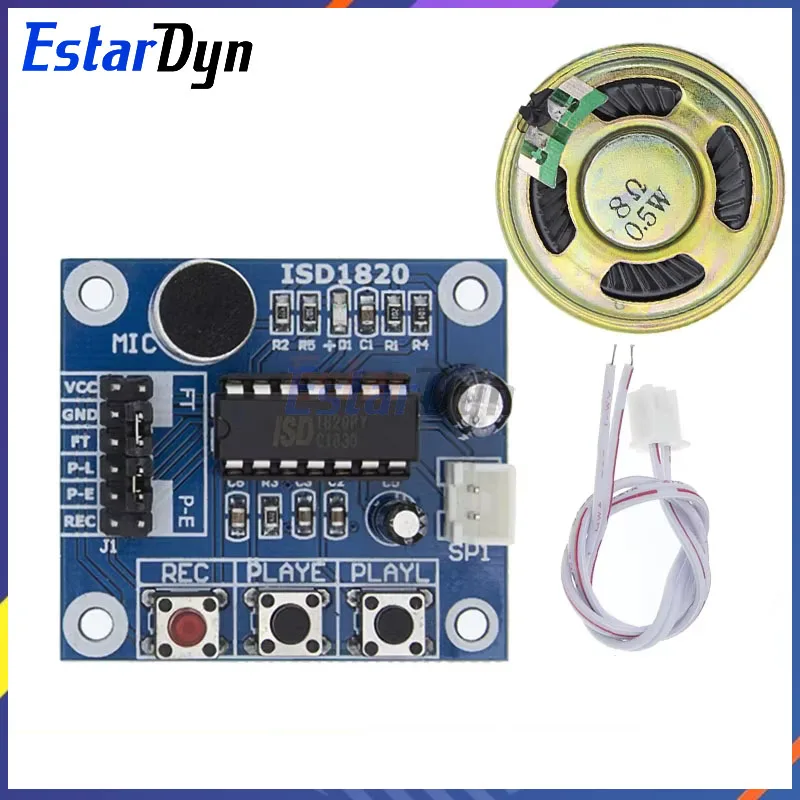 ISD1820 Voice Recording Recorder Module With Mic Sound Audio Loudspeaker