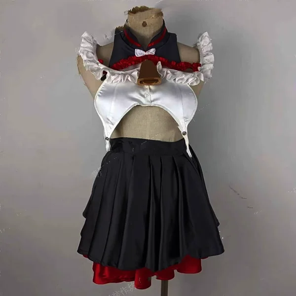 illusional custom size Azur Lane IJN Kashino Cosplay Costume IJN Kashino Maid Dress female Halloween Costume