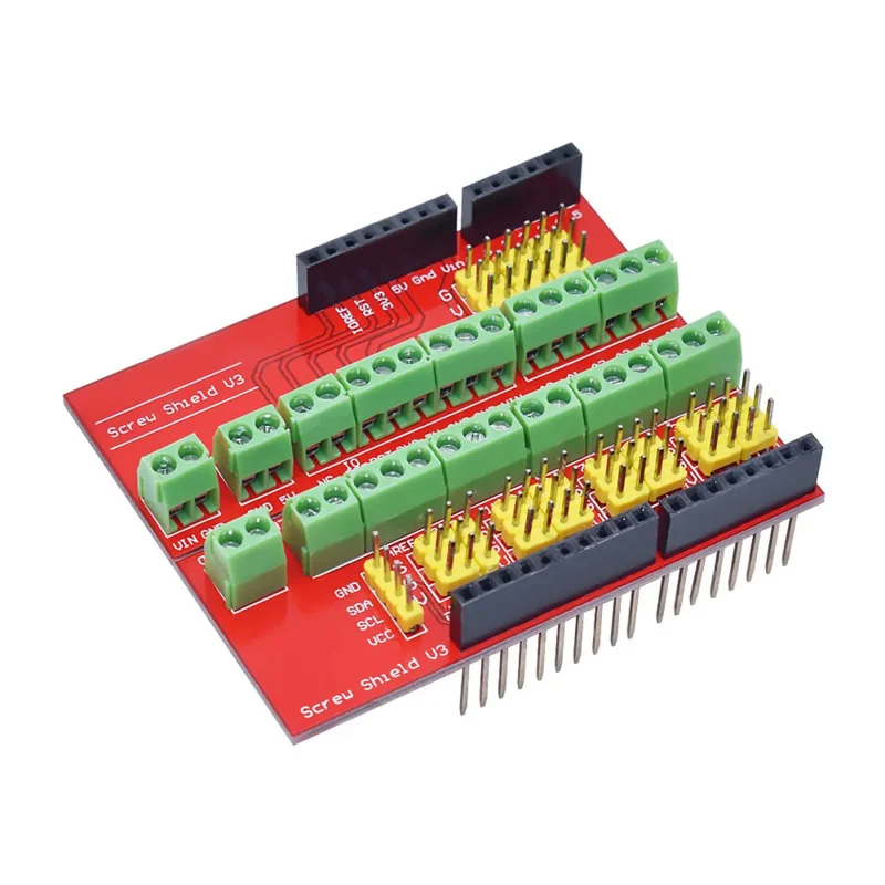 Compatible UNO R3 Interactive Media Moudle Screw Shield V1 terminal V3 Expansion Board  For Arduino