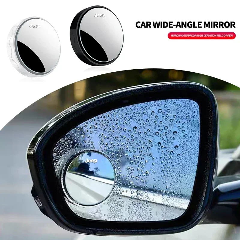 

Комплект из 2 широкоугольных зеркал заднего вида для автомобиля, регулируемых на 360 градусов, для Jeep Grand Liberty Cherokee Wrangler JK Gladiator Comp