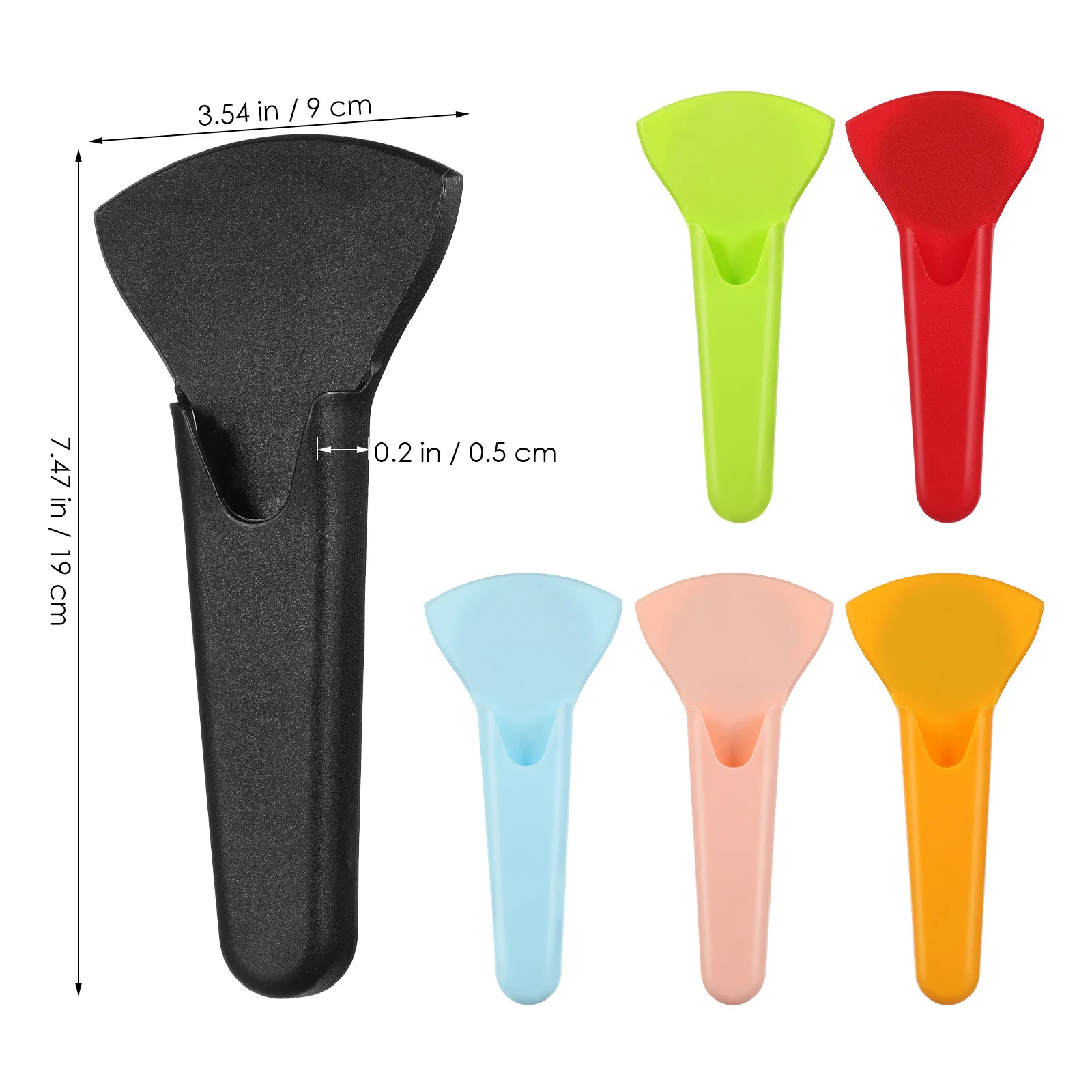 6Pcs Magnetic Scissor Protector Covers for Kitchen Shears Beauty Tools Sewing Hair Cutting Safety Protective Sleeve Case PP