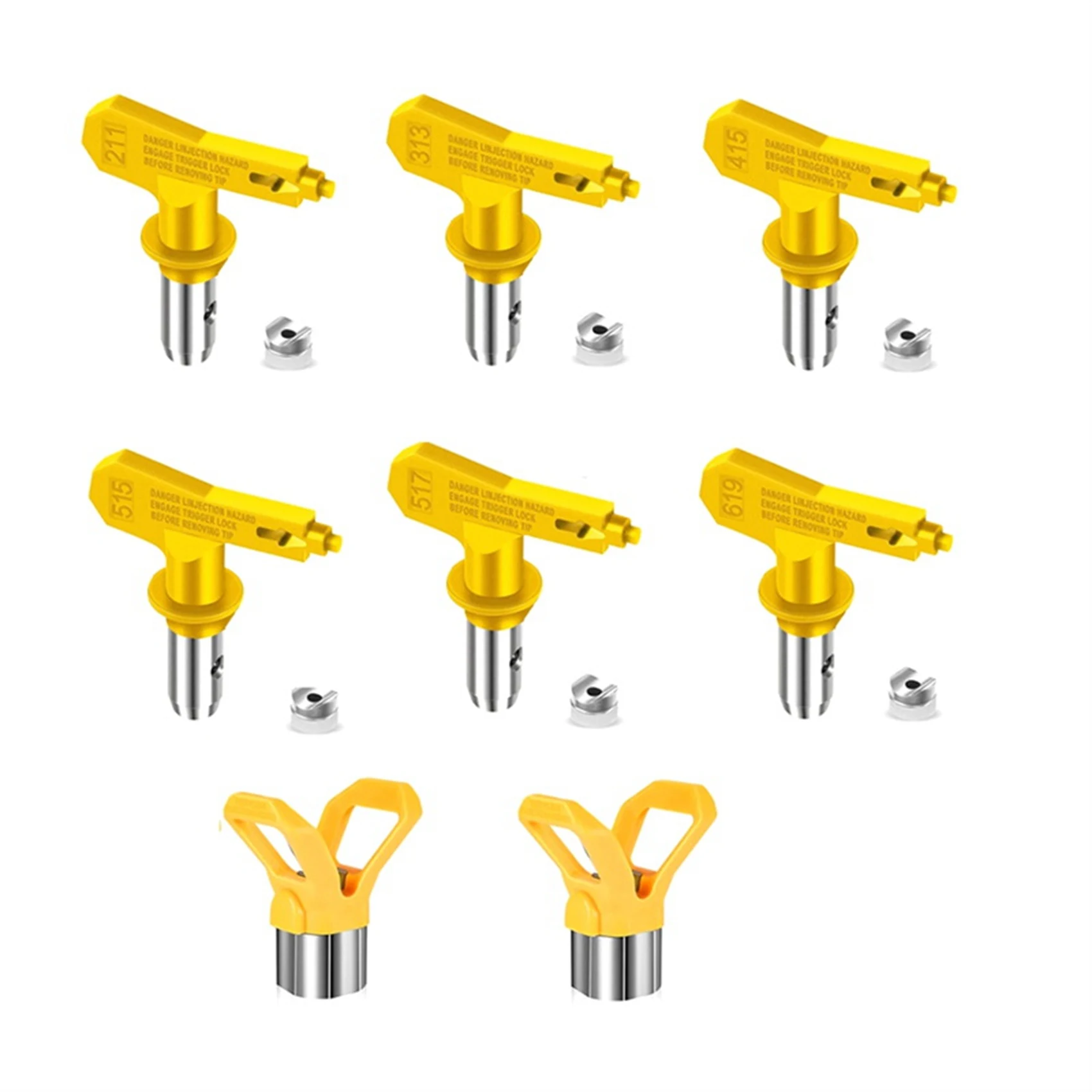 

Airless Paint Nozzles Set Reversible Spray Tips Airless Paint Sprayer Nozzle Tips Airless Sprayer Spraying Parts