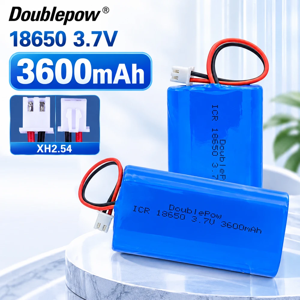 3.7V 18650 Battery 3600mAh Lithium Battery Packs Rechargeable Battery for LED Light Power Toy Accessories Security Equipment
