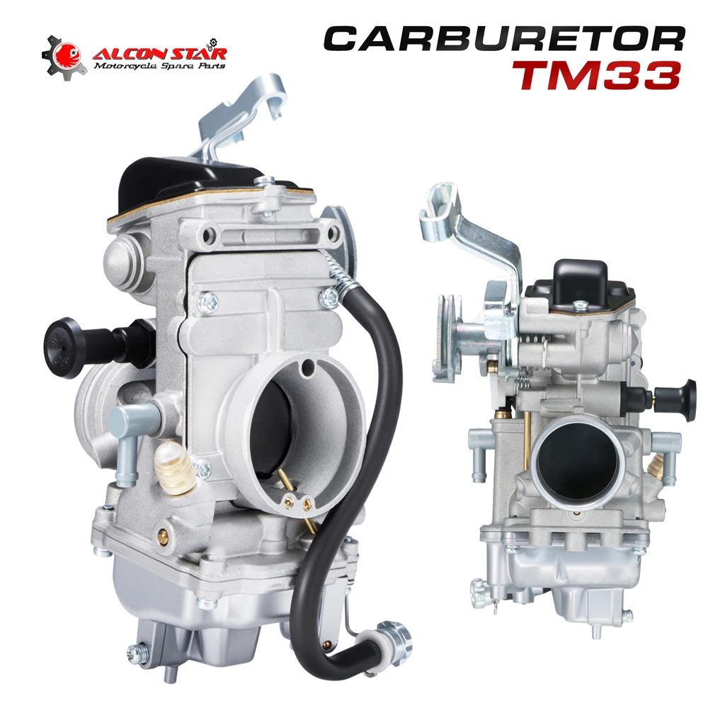 Alconstar For MIKUNI TM33-8012 Flat Slide With Accelerator Pump fit for Suzuki DR350 Kawasaki KLX250 Yamaha TTR250