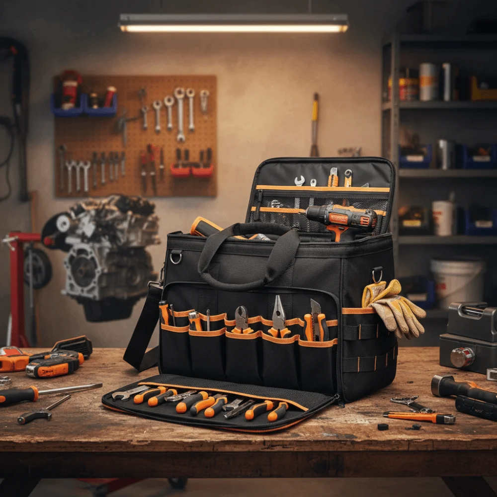 46-pocket-design-electrician-tool-bag-large-capacity-17-inch-size-heavy-duty-tool-bag-heavy-duty-construction-adjustable-strap