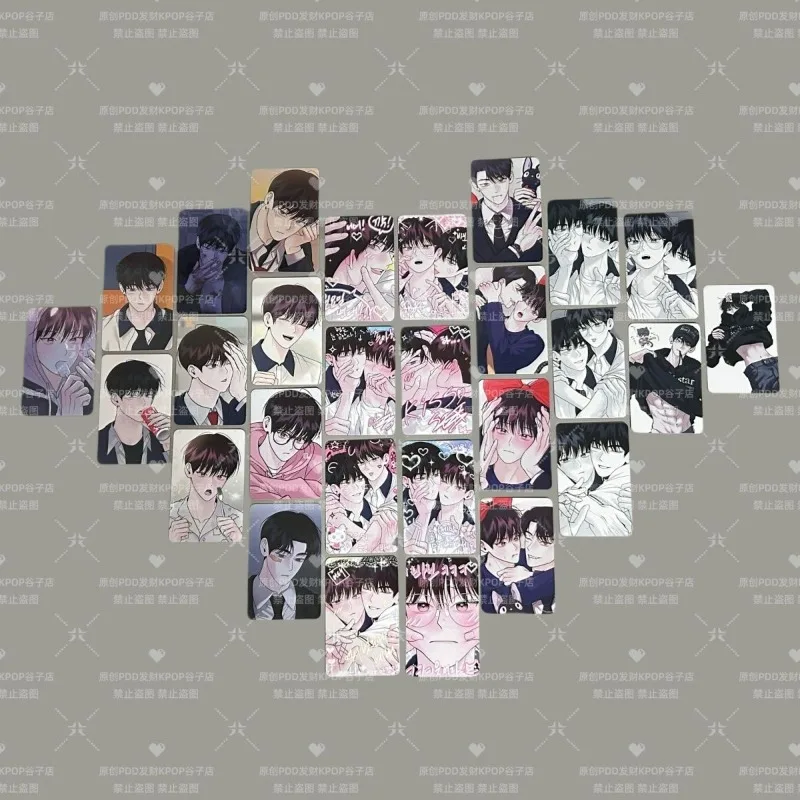

Monday's Savior Anime Small Card Won Yo-il Photo Cards Goo Yoon-won Stationery Sticker Book Kids Friends Gift for Fans Diy Cos