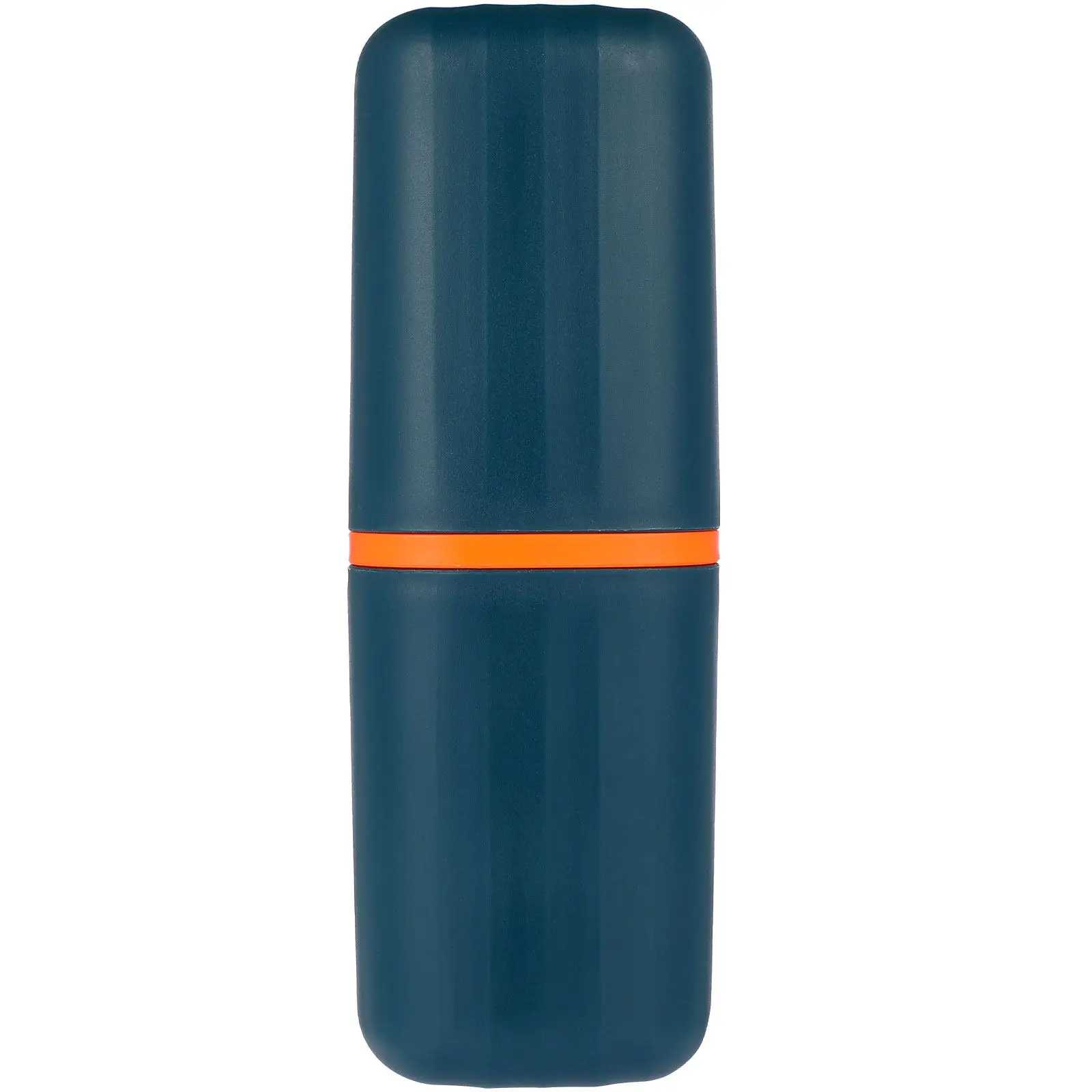 Travel Toothbrush Cup Dark Blue Portable Two-Section Toothbrush Toothpaste Container Carrier Case for Travel Camping