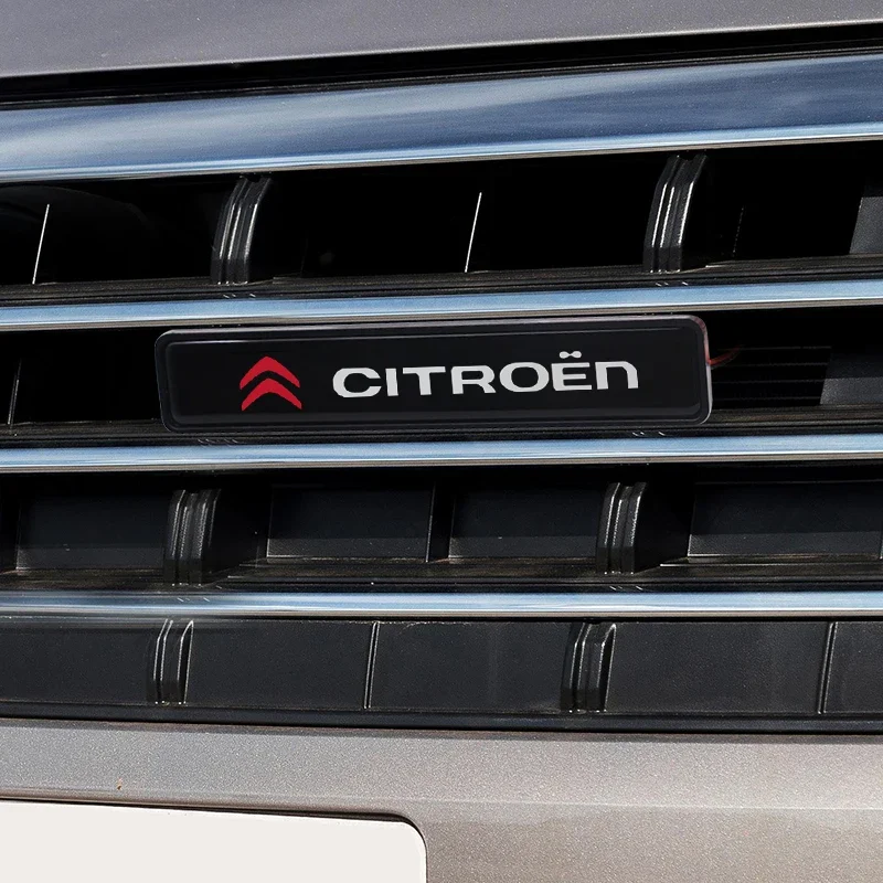 Grade dianteira do capô do carro emblema luz led grill luz decorativa estilo do carro para citroen c1 c2 c3 c4 c5 c6 c8 c4l ds3 ds4 ds5ls ds6
