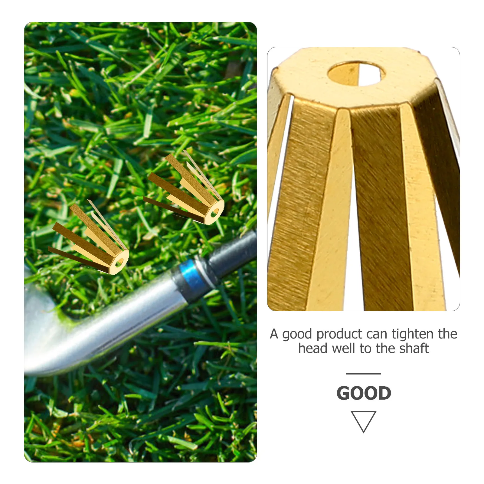 

5Pcs Octopus Shims for Golf Shafts Brass Alloy Universal Fit Easy Installation Shaft Alignment Tool Golf Accessories