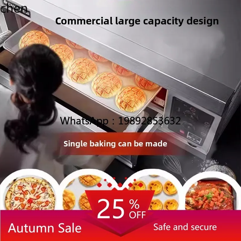 

Oven Commercial Two Layers Two Plates Large Baking Oven Pizza Bread Cake Shop Gas Electric Oven Large Capacity