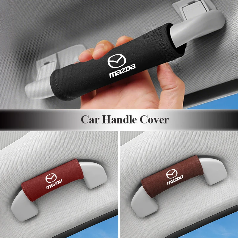 Car Roof Armrest Glove Handle Cover Protector Sleeve Accessories For Mazda 6 3 CX5 5 2 323 CX7 Demio Atenza Axela MX30 CX30 CX3