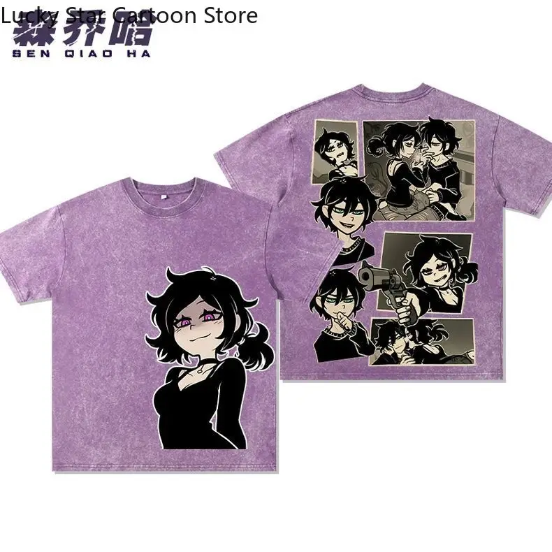 New The Coffin of Andy and Leyley Cosplay Sleeve Student Casual Daily Summer Casual Printed T-Shirt Unisex Short Gift Halloween - view 3