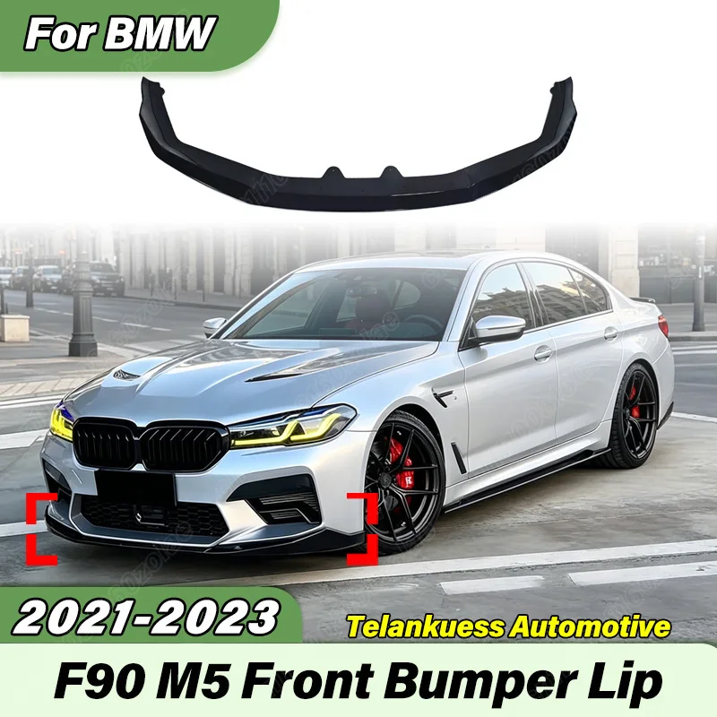 

For BMW F90 M5 M5C LCI 2021 2022 2023 Automobile MP Style Front Bumper Lip Sports Racing 3PCS Front Lip Body Modification Kit