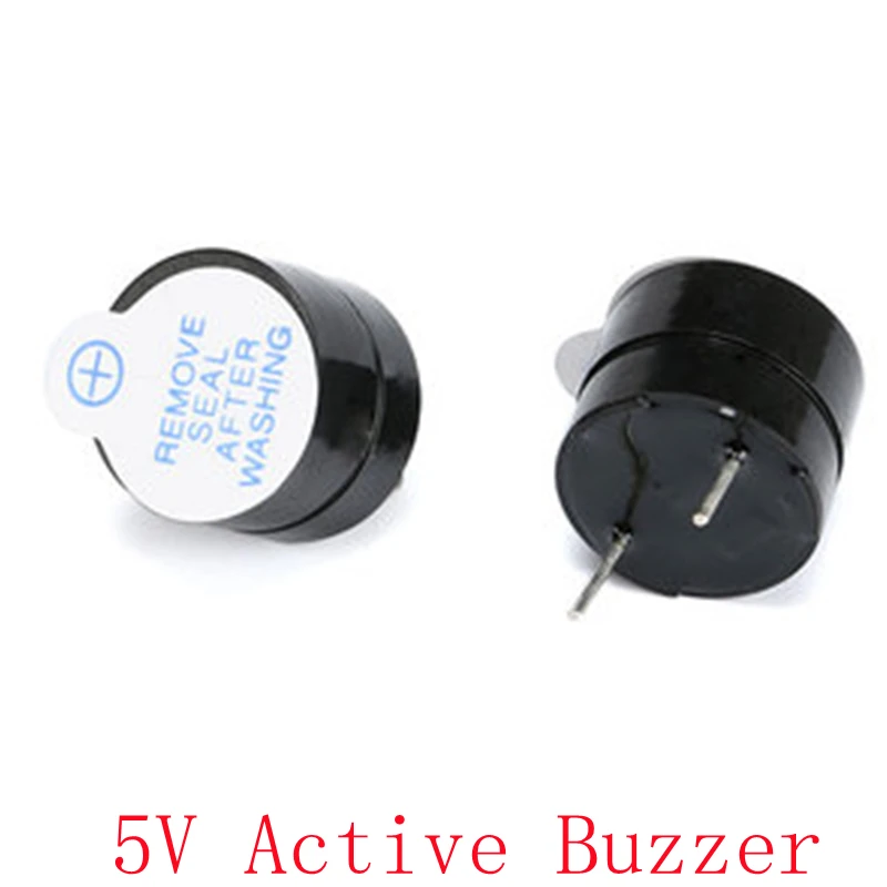 2pcs  5V active buzzer electromagnetic 9.5MM high 5V buzzer split SOT plastic tube long sound