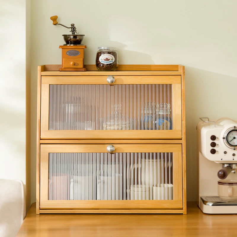 

Desktop Storage Box Home Cups Storage Cabinet Bedroom Decorative Cosmetic Organizer Box Large Capacity Dressing Table Organizers