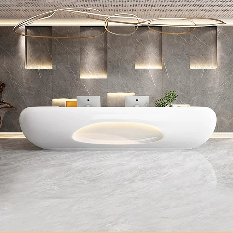 

Modern Office Rezeption Small pink Reception Counter Luxury Front Desk Small Reception Desk Modern Front Desk