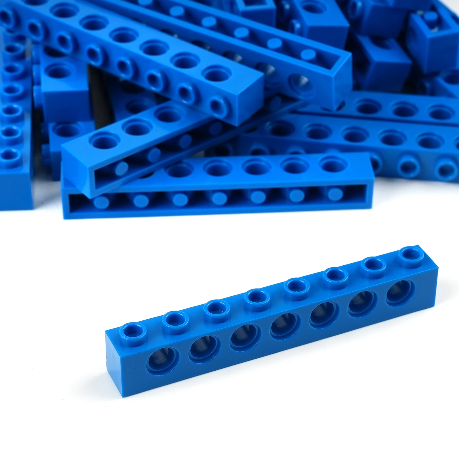 20 STKS 3702 Bouwstenen Technologie Onderdelen 1x8 Beam met 7 Gaten DIY Reparatie Armen Creatieve MOC Bricks Vervanging Accessoires