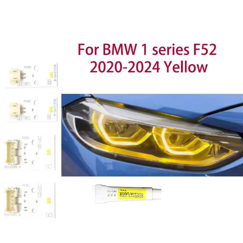 

1 пара для BMW 1 серии F52 20-24 лимонно-желтая автомобильная грыжа DRL чип ангельские глазки модификация автомобильных фар чип балласта