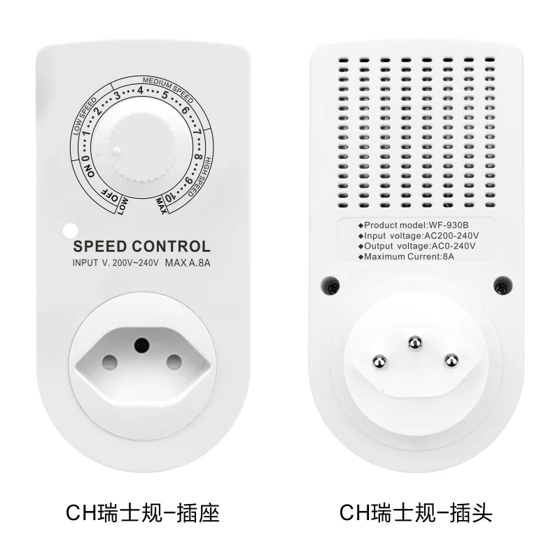 Controlador de velocidade do ventilador 220v, interruptor de velocidade stepless, regulador eletrônico de tensão para ventilador de exaustão, polidor, motor de moedor de ângulo