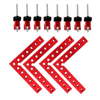 4 pc 90 Degrees L-Shaped Auxiliary Fixture Splicing board Positioning Panel Fixed clip Carpenter's Square Ruler Woodworking tool