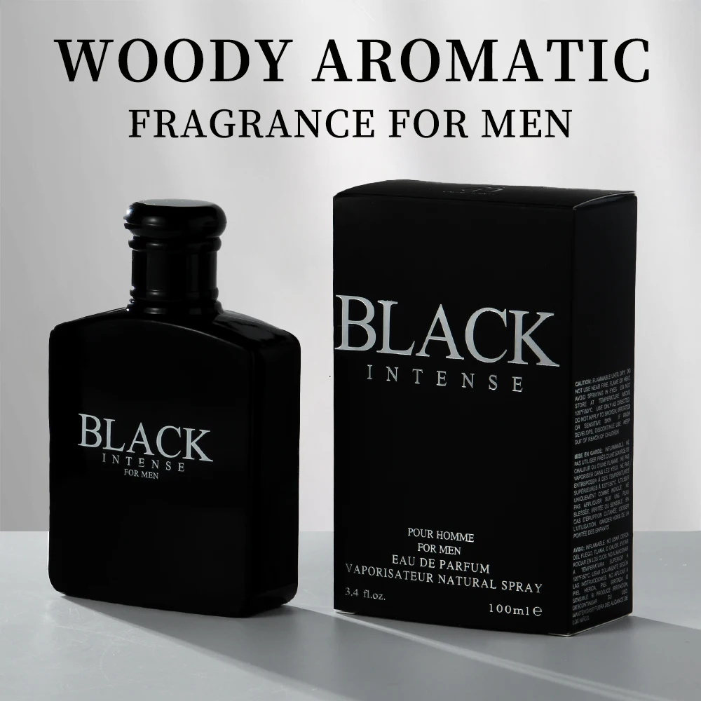 BLACK CHARM Eau de Parfum Spray 3.4 Ounce / 100 Ml Woody Aromatic Fragrance for Men Men's EDP Perfumes Fruit Woody Floral