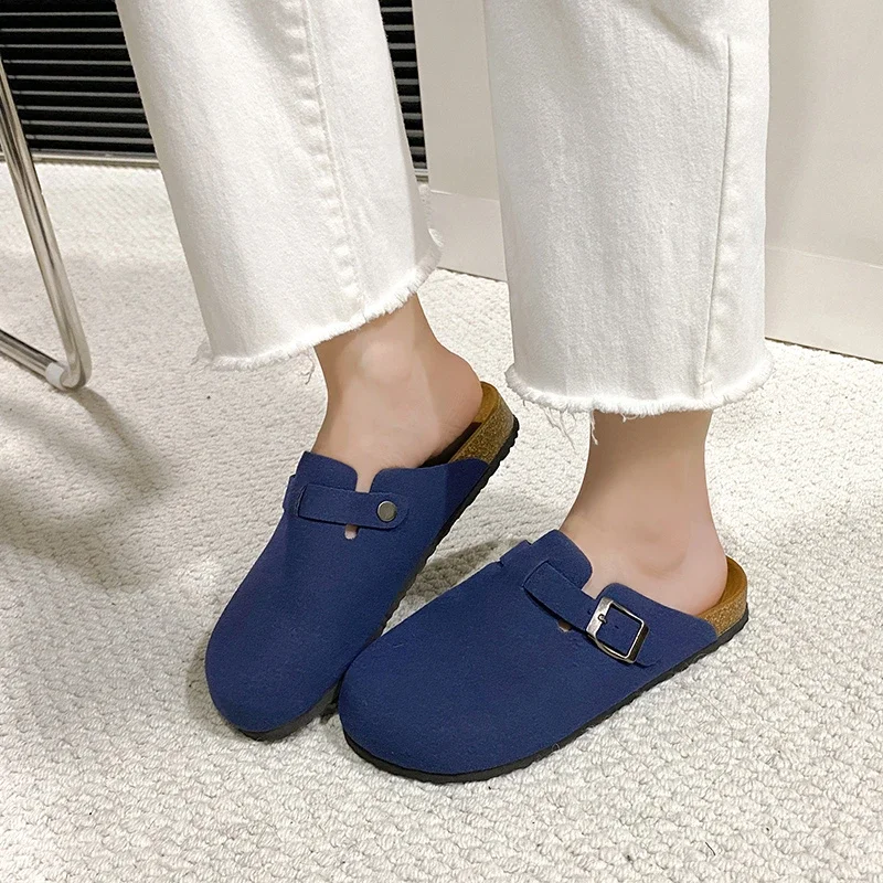 2025 New Spring Autumn Fashion Soft Soled Shoes for Men and Women Flat Sandals For Women Beach Slippers Mueller Flats