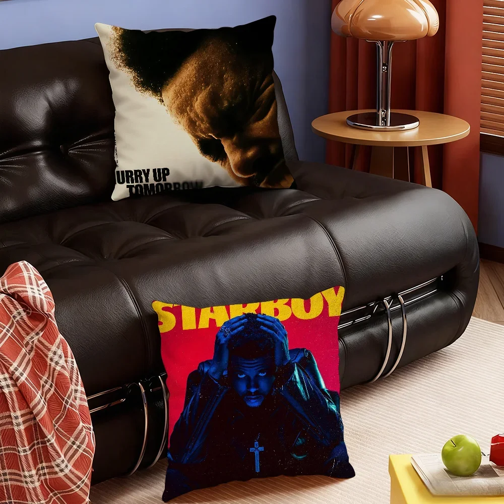 Singer The W-Weeknd-S A-Abel Tesfaye cushion cover Soft Smooth Hidden Zipper Washable Decorative Couch Office Housewarming Gift
