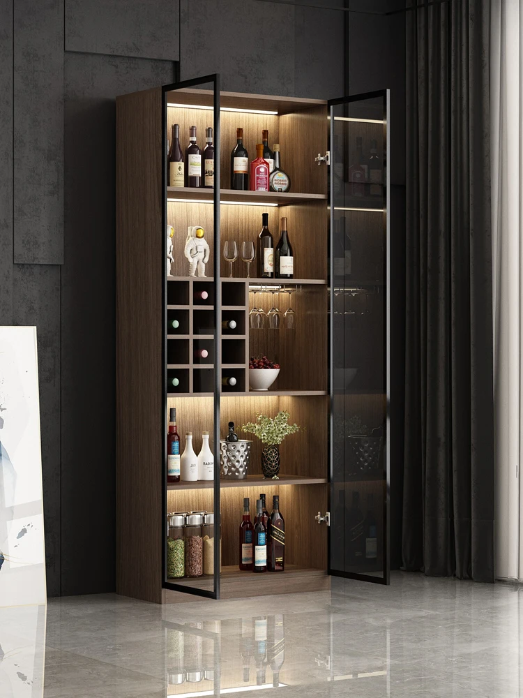 Living room against the wall Wine cabinet Display cabinet Household light luxury high-end modern simplicity
