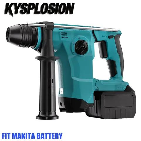 3 기능 브러시리스 전기 해머 드릴 다기능 로터리 무선 충전식 전동 공구 MAKITA 18V 배터리에 적합