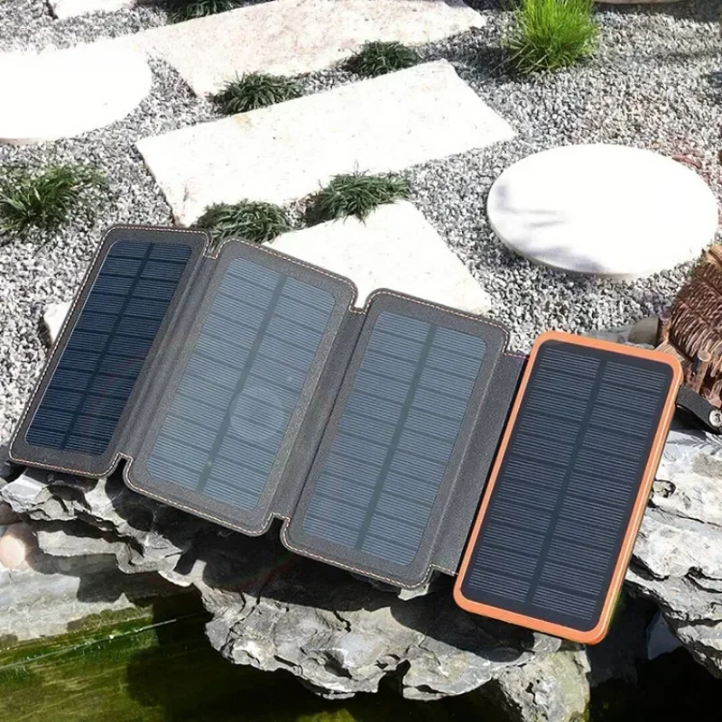 200000Przenośna ładowarka o dużej pojemności mAh Solar Power Bank kompatybilna z szybkim ładowaniem USB-A i USB-C dla iPhone\'a z systemem Android