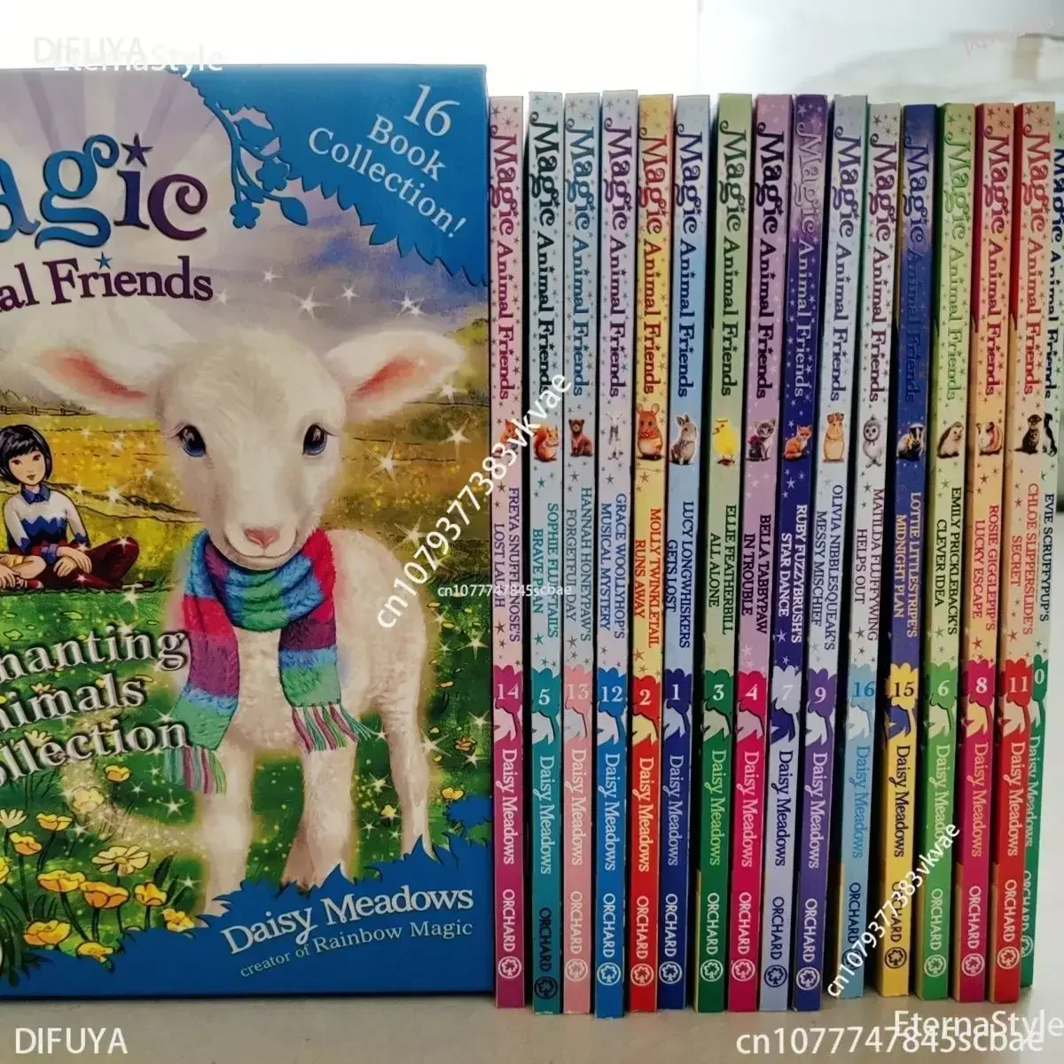 

16 Books/Set Magic Animal Friends Collection English Picture Reading Book Kids Storybook Gift Box English Books