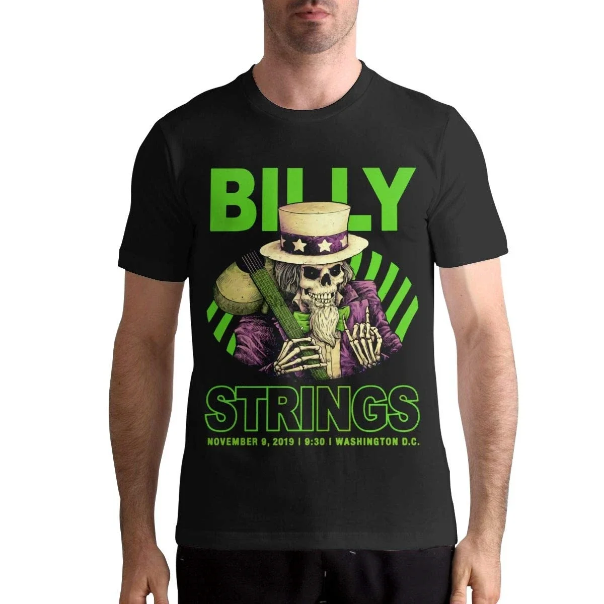 

DonTEmerson Billy Strings T Shirt Men's Short Sleeve T Shirt Fashion Round Neck Cotton Tee(1)