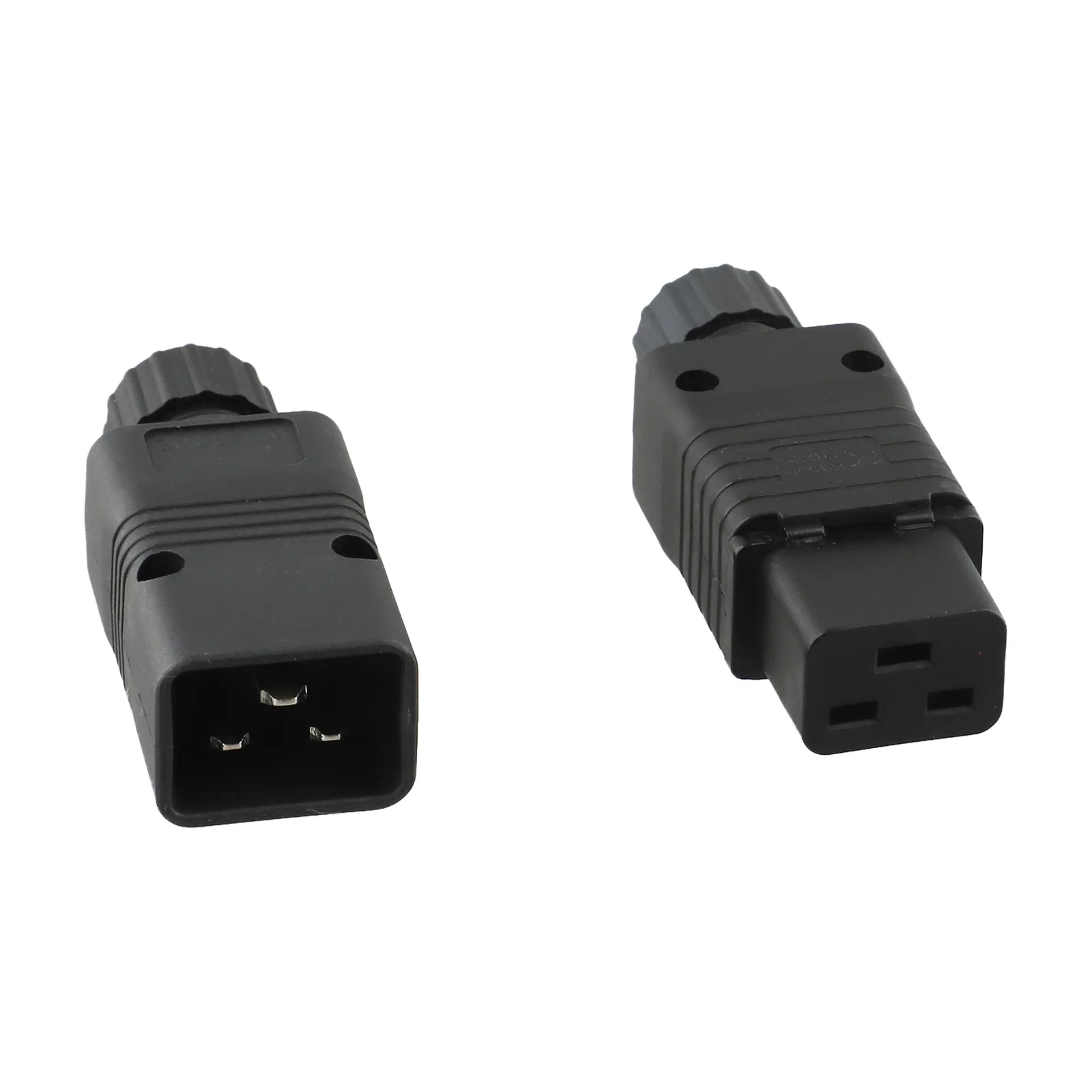 16A 250VAC IEC320 C19 C20 Power Connector for UPS and PDU Applications with PC Material Shell and IEC Safety Compliance