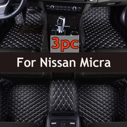 Custom Car Floor Mats For Nissan Micra 2010-2023 Auto Carpets Foot Coche Accessorie