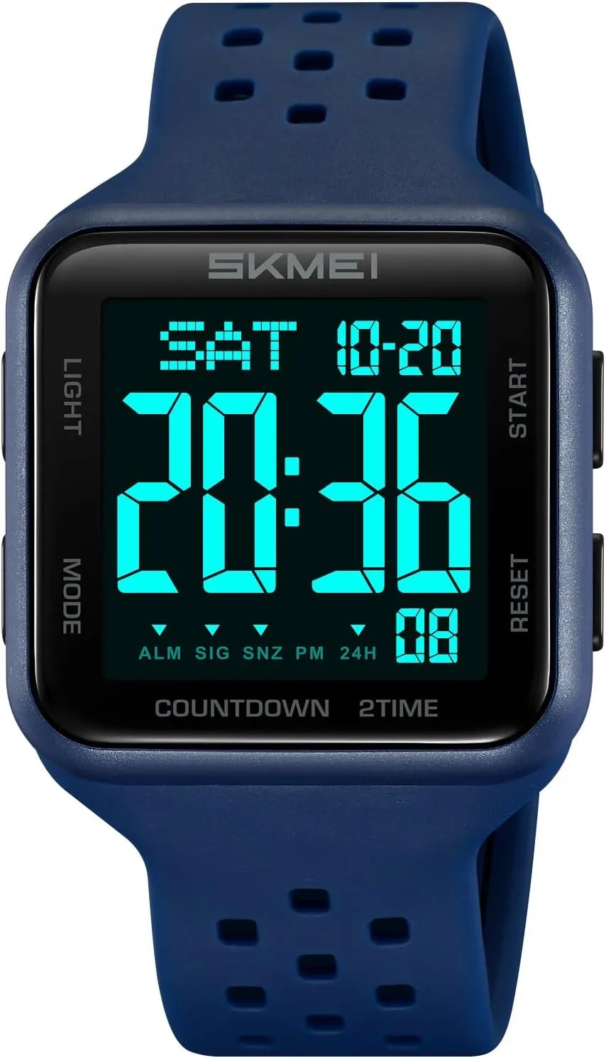 

Men's Sports Digital Military Watches Women Waterproof Alarm Dual Time Zones