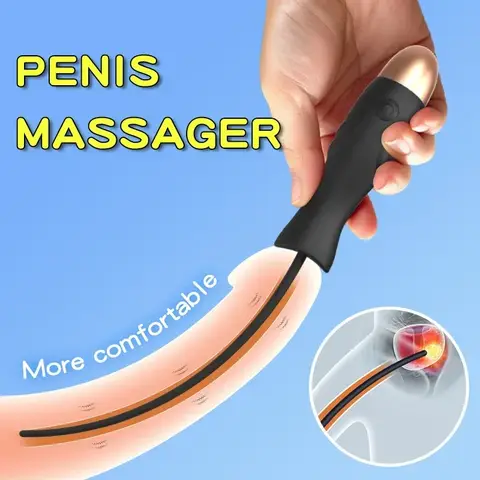 Male Urethral Vibratorr Soft Silicone Urethral Dilator Set Catheter Peniss Plug Sounding Horse Eye Stimulation for Probe AdultMan