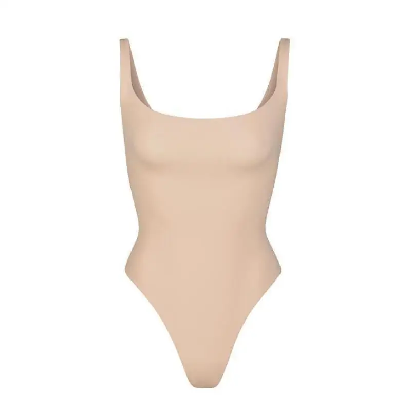 Jumpsuit Women Sexy Ice Silk Shapewear Camisole Jumpsuit Solid Color Slim Fit Inner Lining Backless Summer Fashion New Romper - Image 4