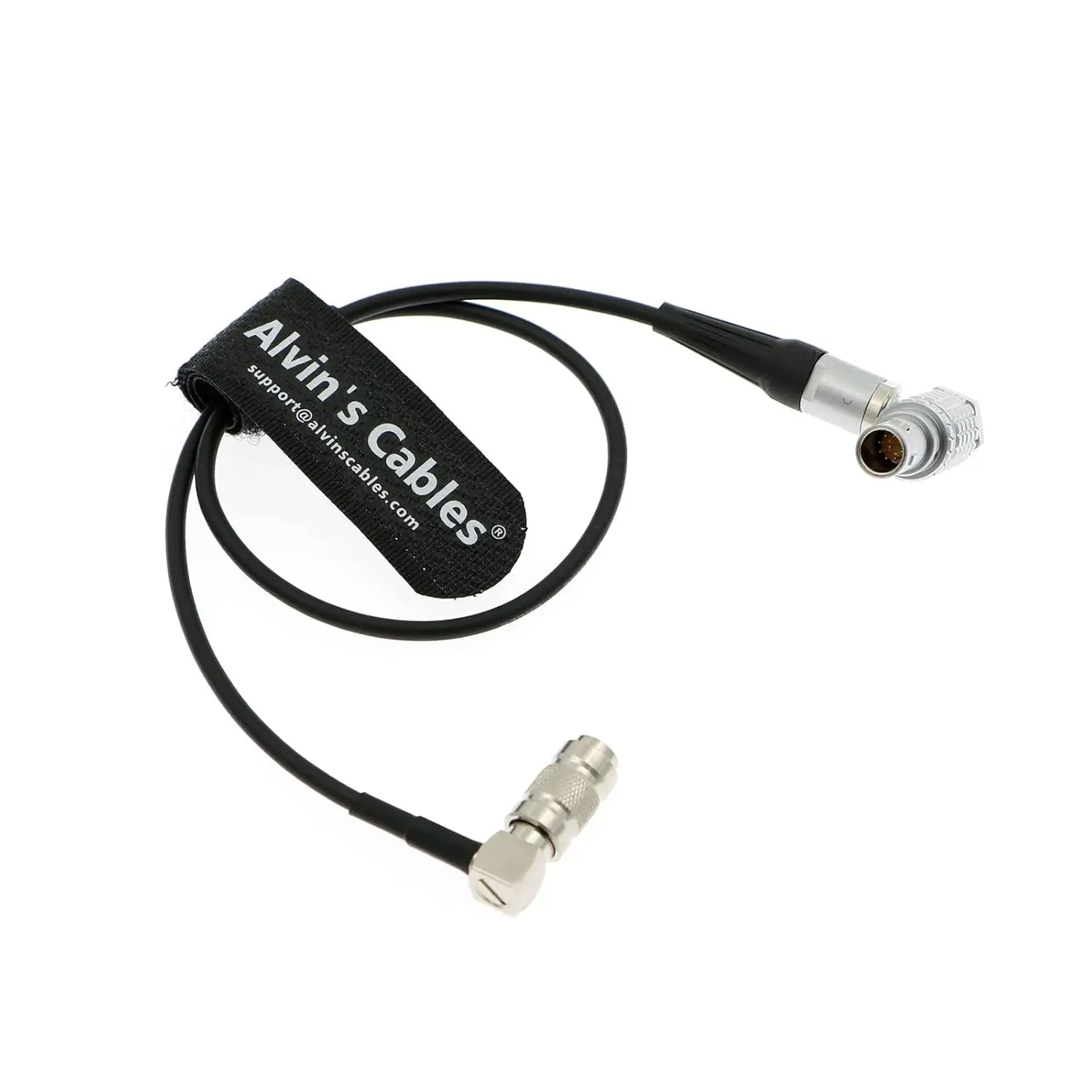 

Alvin’s Cables RED Komodo Timecode Cable Right Angle DIN to Right Angle EXT 9 Pin Male Timecode in Cable from Atomos UltraSync